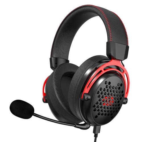 Headset Gamer Redragon Diomedes, USB+3.5mm, 7.1 Virtual, Drivers De 53mm, Preto, H386