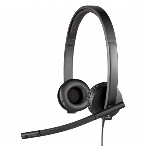 Headset Logitech H570E, Stereo, USB, 981-000574