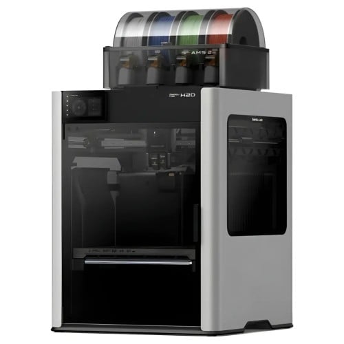 Impressora 3D Bambu Lab H2D 110V + AMS 2 PRO (Kit), Área de Impressão 350x320x325mm, Alta Velocidade, PF003-D+SA007-LV1
