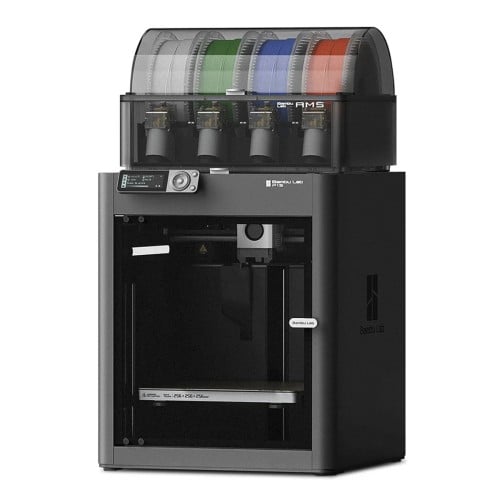 Impressora 3D Bambu Lab P1S + AMS (Combo), Bivolt, Área de Impressão 256x256x256mm, PF001-U+SA001-EU