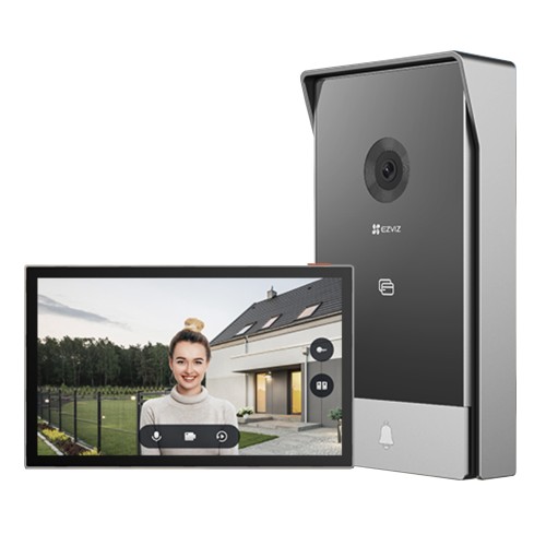 Interfone Inteligente EZVIZ HP7, Com Vídeo Residencial, 2K, Wi-Fi 2.4/5GHz, CS-HP7-R101-1W2TFC