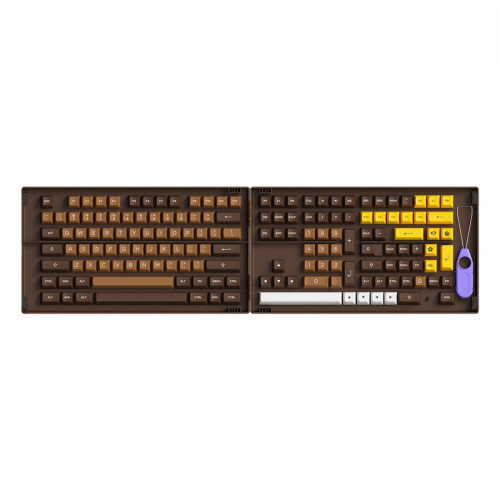 Keycaps Akko Chocolate, ASA, PBT, ANSI, 178 Teclas