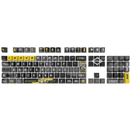 Keycaps Fallen Personalizadas - The Professor, OEM, PBT, ABNT2, 117 Teclas, KC00196