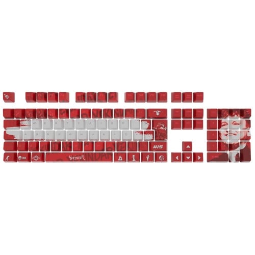 Keycaps Fallen Personalizadas - Yekindar Letão, OEM, PBT, ABNT2, 117 Teclas, KC00191