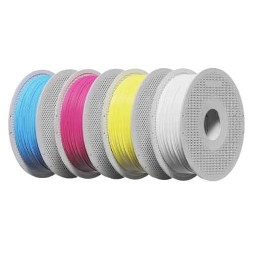 Kit de Filamento Bambu Lab CMYK PLA Basic, 1,75mm, Ciano, Magenta, Amarelo e Branco Jade, Com Carretel Reutilizável, A00-CMYK-1.75-4000-SPL