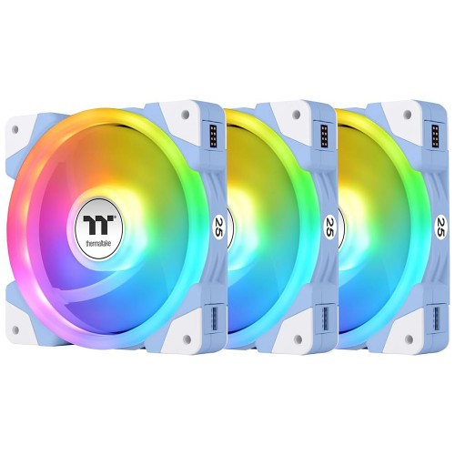 Kit Fan Com 3 Unidades Thermaltake Swafan Ex12, ARGB, 120mm, PWM