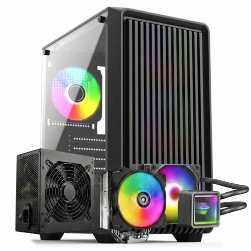Kit Gabinete Gamer + Fonte 650W + Cooler