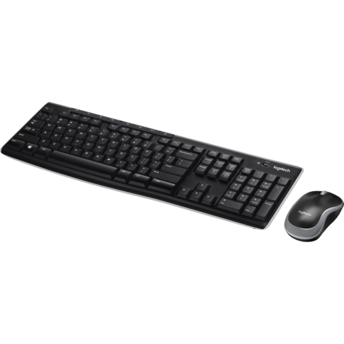 Kit Teclado e Mouse Logitech MK270 Sem Fio Black ABNT, 920-004433