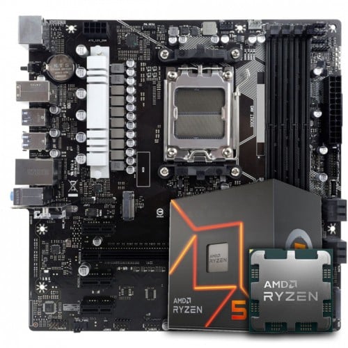 Kit Upgrade, AMD Ryzen 5 7600 + Placa Mãe Chipset A620