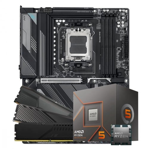 Kit Upgrade, AMD Ryzen 5 8400F + Placa Mãe Chipset X870 + 8GB DDR5