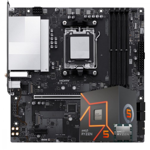 Kit Upgrade, AMD Ryzen 5 8600G, Placa Mãe Chipset A620 DDR5