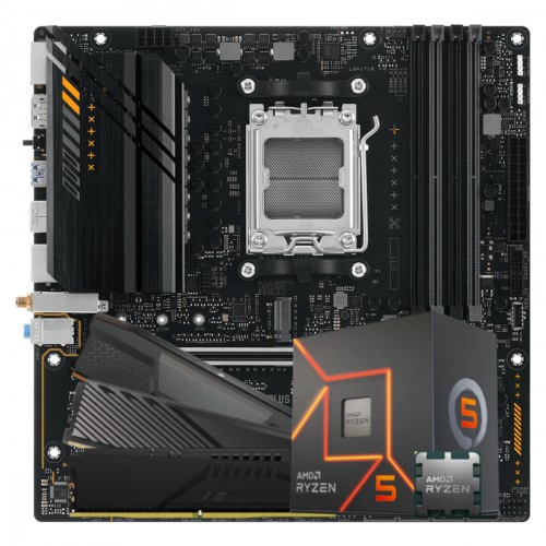 Kit Upgrade, AMD Ryzen 5 8600G + Placa Mãe Chipset A620 DDR5 + Memória 8GB DDR5