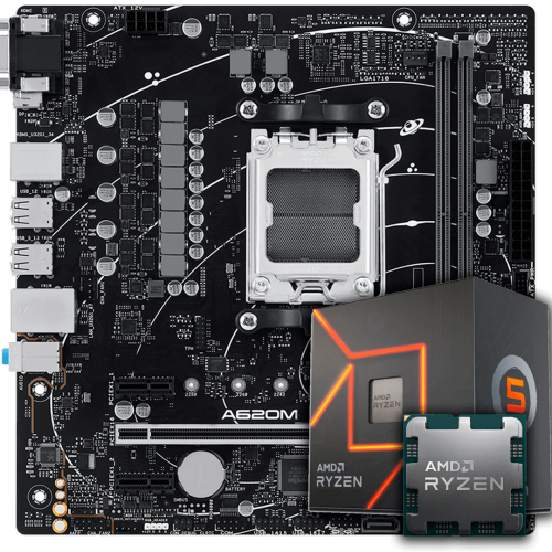 Kit Upgrade, AMD Ryzen 5 8600G + Placa Mãe Chipset A620 DDR5