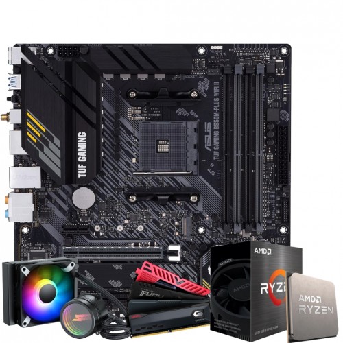 CPU 5700X & B550M-A WIFI II & Wraith Prism AMD Wraith Prism LED RGB Cooler Fan from Ryzen 7 2700X Processor