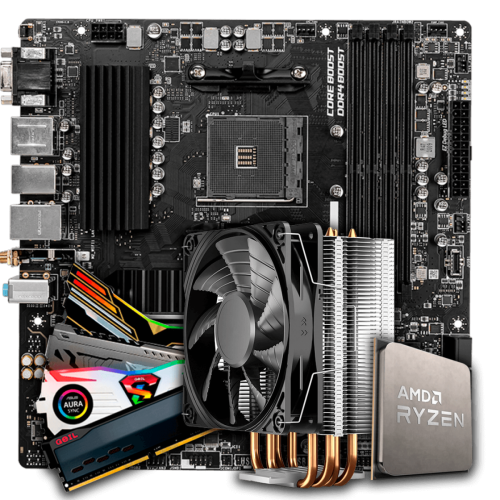 Ryzen7 5700X MSI B550M DDR4 32GB セット Kit Upgrade, AMD Ryzen 7 5700X + Placa Mãe MSI B550M PRO-VDH WIFI