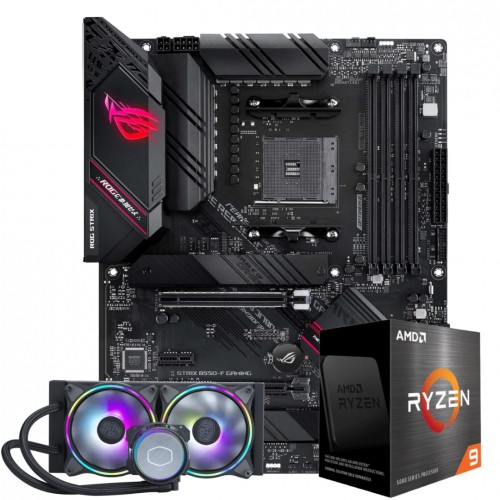 Kit Upgrade, AMD Ryzen 9 5950X, Placa Mãe Asus Rog Strix B550-F