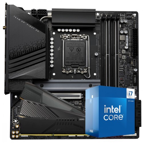 Kit Upgrade, Intel Core i7 14700F, Placa Mãe Chipset Z790, Memória