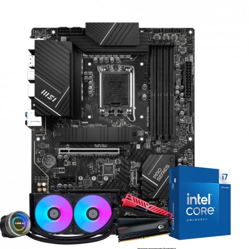 Kit Upgrade, Intel Core i7 14700KF, Placa Mãe MSI PRO Z790-P4