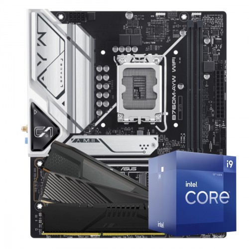 Kit Upgrade Intel Core i9 12900, Placa Mãe Chipset B760, Memória