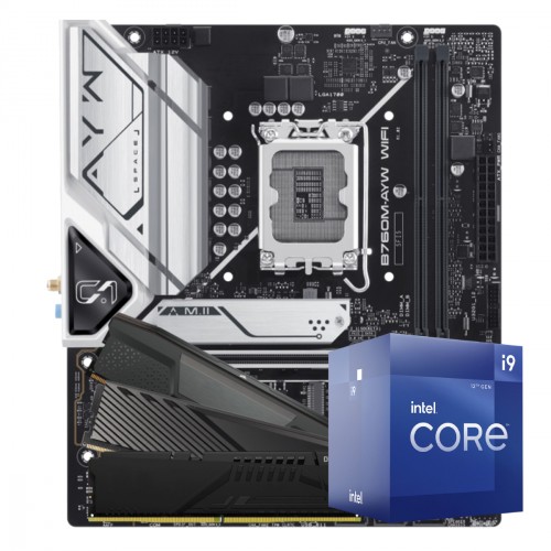 Kit Upgrade Intel Core i9 12900 + Placa Mãe Chipset B760 + Memória DDR5 8GB