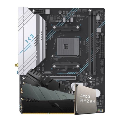 Kit Upgrade, Ryzen 5 5500F + Placa Mãe B550 + 8GB DDR4