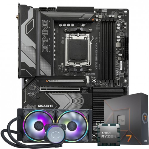 AMD Ryzen 7 7700・GIGABYTEマザーボード・DeepCool Kit Upgrade Ryzen 7 7700X, Placa Mãe Gigabyte X670 GAMING X AX V2
