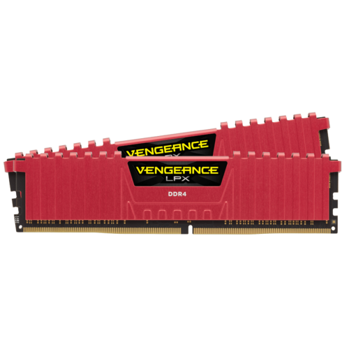 Memória DDR4 Corsair Vengeance LPX, 8GB (2X4GB) 2666MHz, Red
