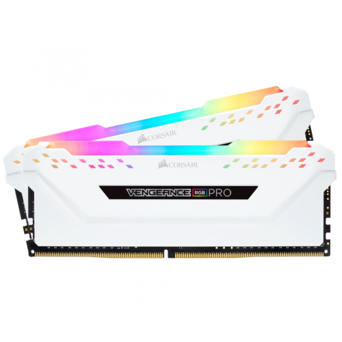 Memória Corsair Vengeance 16GB 3200MHz DDR4 RGB White | Terabyte