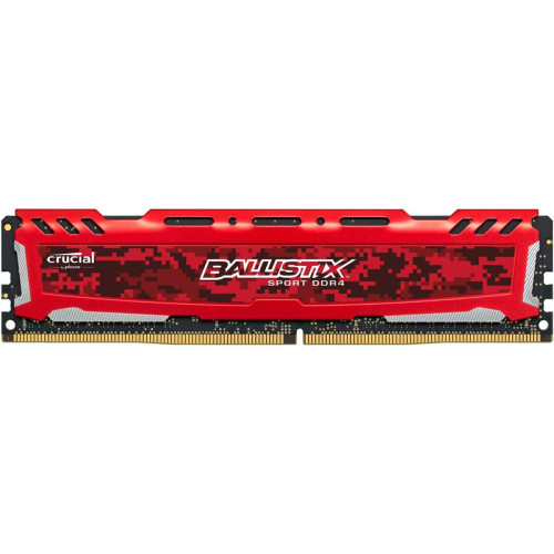 Memória DDR4 Crucial Ballistix Sport LT, 8GB 2400MHz, Red