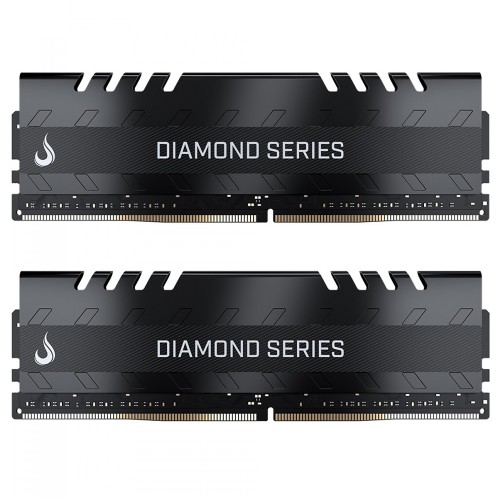Memória DDR4 Rise Mode Diamond Series, 16GB (2x8GB), 3200MHz, Preto, RM-D4-2x8G-3200D