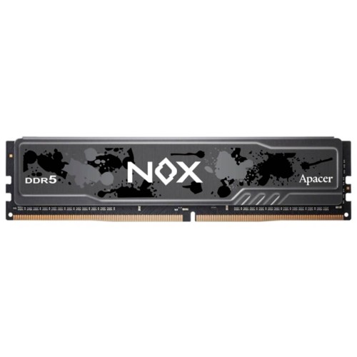 Memória DDR5 Apacer Nox, 16GB, 6400MHz, Preto, AH5U16G64C652MBAA-1