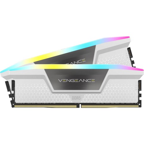 Memória DDR5 Corsair Vengeance RGB, 32GB (2x16GB), 6000MHz, Branco