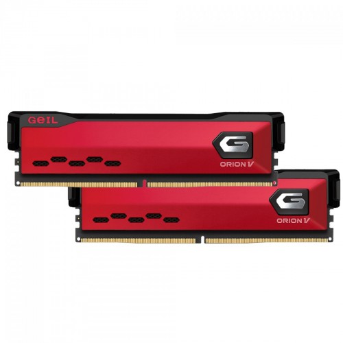 Memória DDR5 Geil Orion V, 32GB (2x16GB), 5200MHz, Red, GVR532GB5200C38BDC