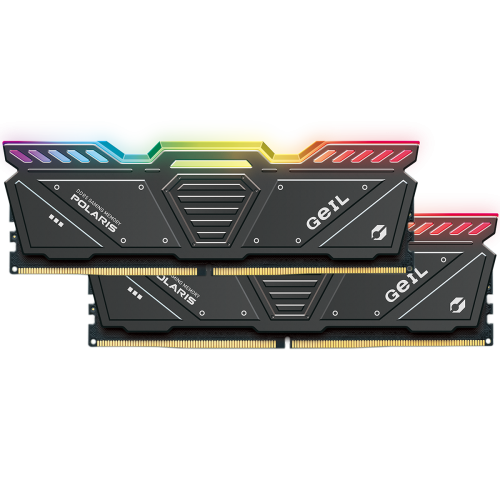 Memória DDR5 Geil Polaris RGB, 32GB (2x16GB), 5600MHz, Grey, GOSG532GB5600C38ADC