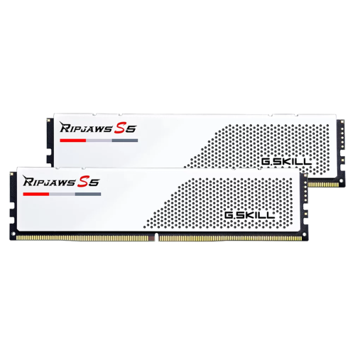 Memória DDR5 G.Skill Ripjaws S5, 32GB (2x16GB), 5200MHz, White, F5