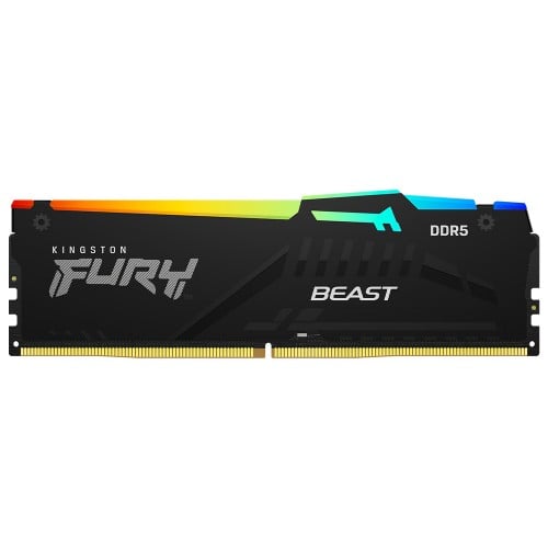 Memória DDR5 Kingston Fury Beast EXPO, RGB, 8GB, 6000Mhz, Black, KF560C30BBEA-8