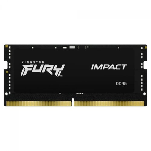 Memória Para Notebook DDR5 Kingston Fury Impact, 16GB, 4800MHz, CL38, Black, KF548S38IB-16
