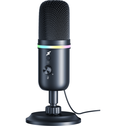 Microfone Gamer SuperFrame Voice, RGB, USB, Black, MSF-VOICE-RGB
