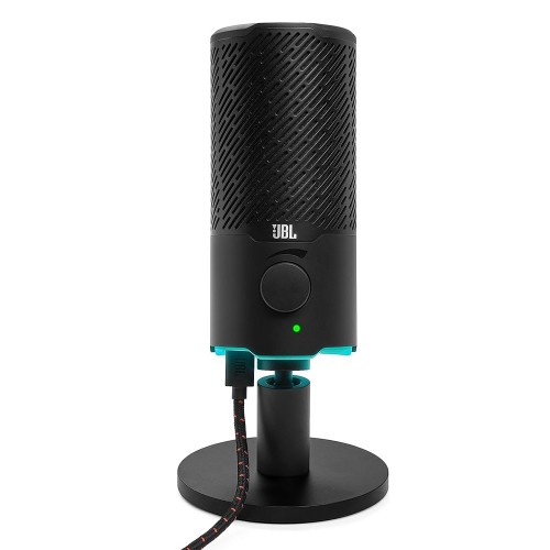 Microfone JBL Quantum Stream, RGB, Otimizado pra PC/MAC/PS5/PS4/Nintendo Switch, Metálico, JBLQSTREAMBLK