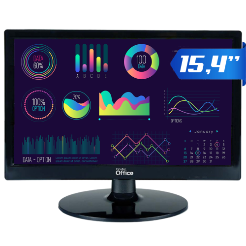 Monitor Dr. Office, 15.4 Pol, HD, 75Hz, HDMI/VGA, MDR-0501-15
