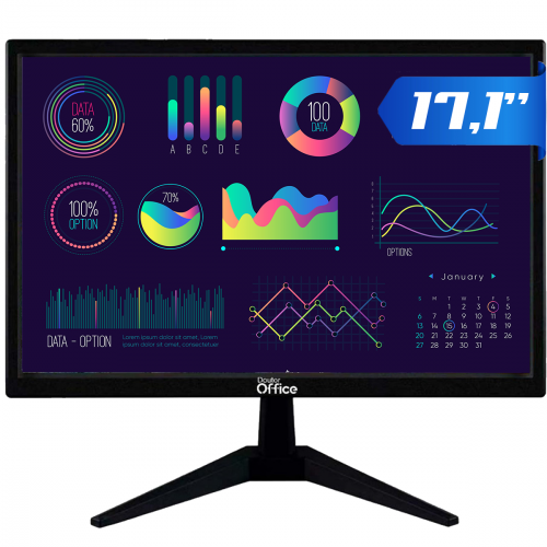 Monitor Dr. Office, 17.1 Pol, HD, 60Hz, HDMI/VGA, MDR-0502-17 - Open Box
