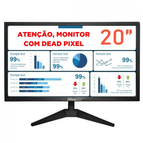 Monitor Dr. Office, 20 Pol, HD, 75Hz, HDMI/VGA, MDR-0504-20 - Open Box