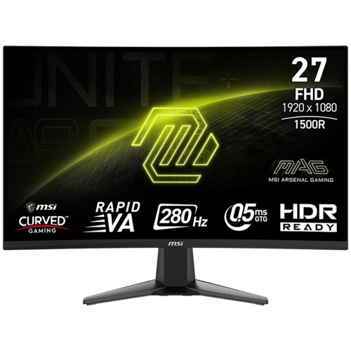 msi mag 276cxf 湾曲ゲーミングモニター 27インチ 280hz monitor-gamer-msi-mag-276cxf-
