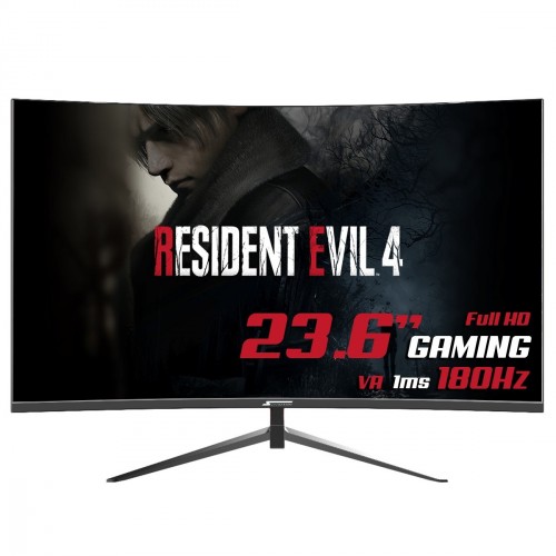 Monitor Gamer SuperFrame Precision, 23.6 Pol, Curvo, Full HD, 1ms ...