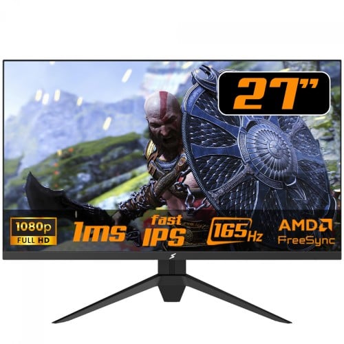 Monitor Gamer SuperFrame Precision, 27 Pol, Full HD, 165Hz, 1ms, IPS, 107% sRGB, FreeSync/G-Sync, HDMI/DP, SFPFB27165-FHD-PRO