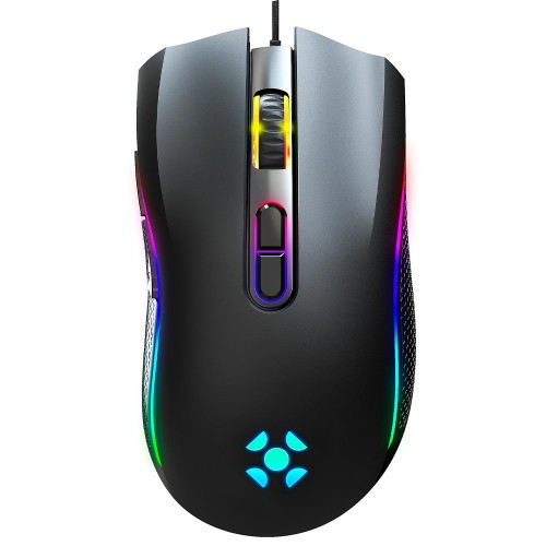 Mouse Gamer Fortrek Black Hawk, RGB, USB, 7200DPI, 6 Botões, Preto