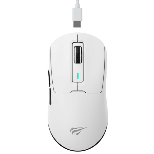Mouse Gamer Havit MS969SE, Wireless/Bluetooth, 8000DPI, 6 Botões, PAW3104, Branco