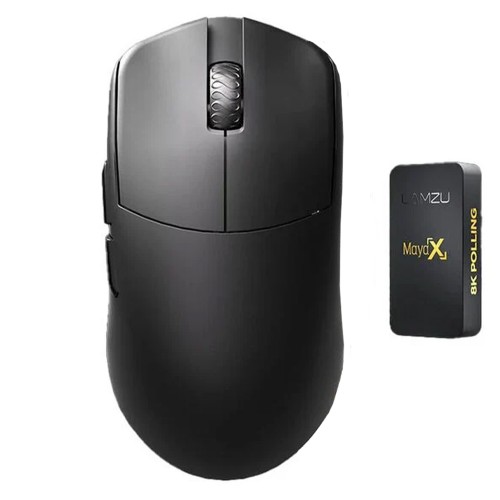 Mouse Gamer Lamzu Maya X, Wireless, 30.000 DPI, 8K, PixArt-3950, 7 Botões, Preto, Chacoal