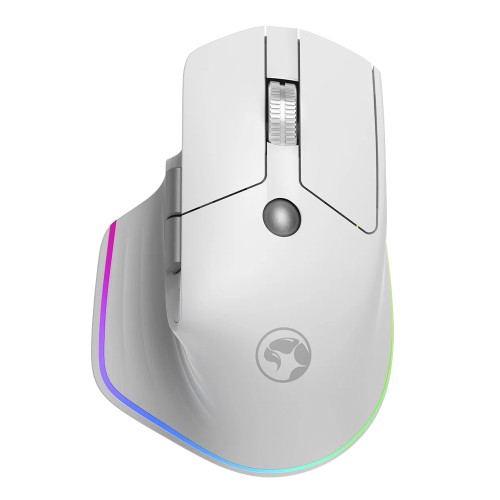 Mouse Gamer Marvo G803, RGB, 4000DPI, Wireless/Bluetooth, 6 Botões, Branco, G803-WH