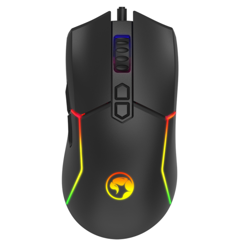 Mouse Gamer Marvo M655, 12000 DPI, 7 Botões, RGB, Black